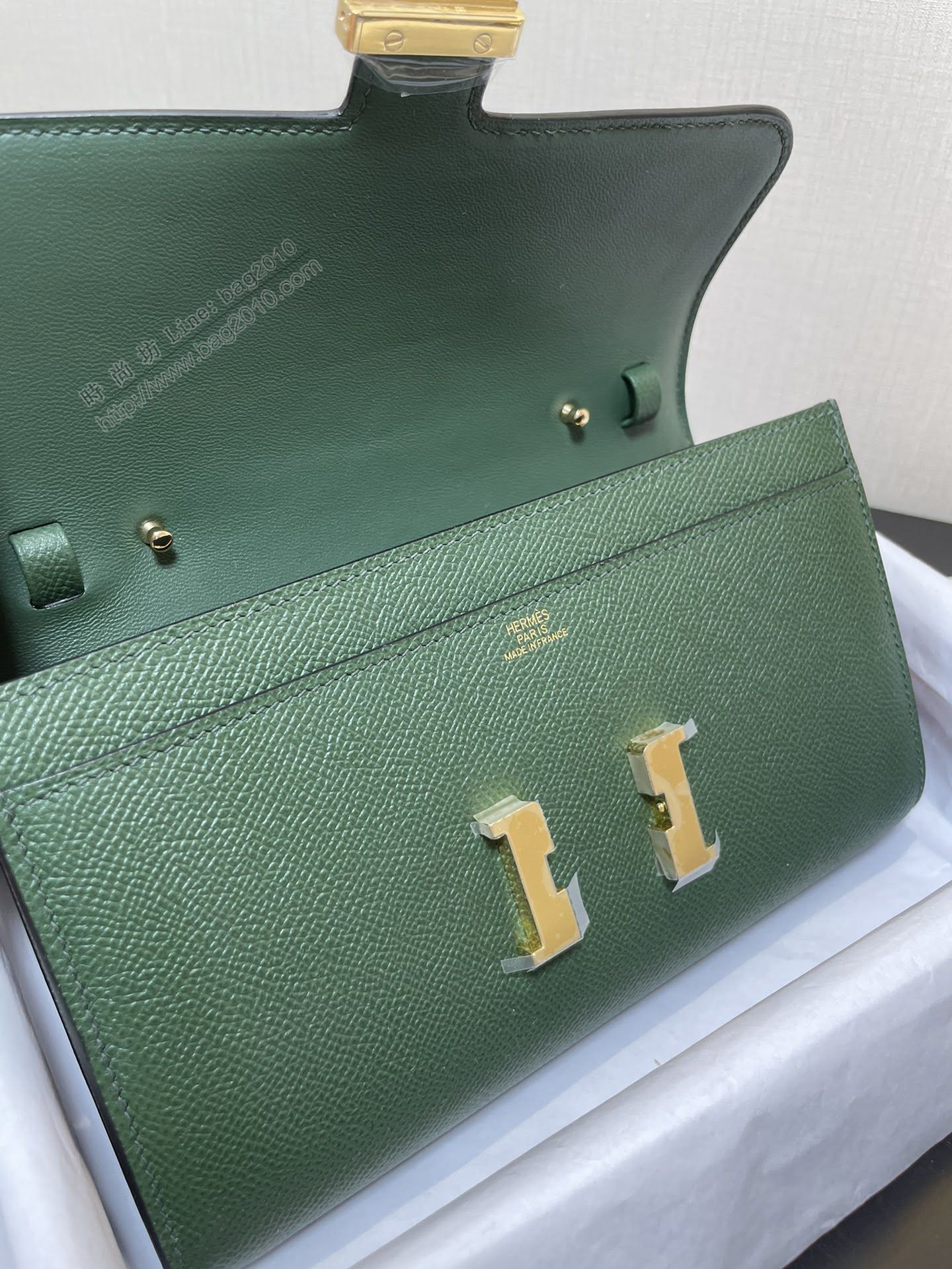 Constance小挎包 to go斜挎包 epsom皮 叢林綠金扣 康康斜挎女包  am2166